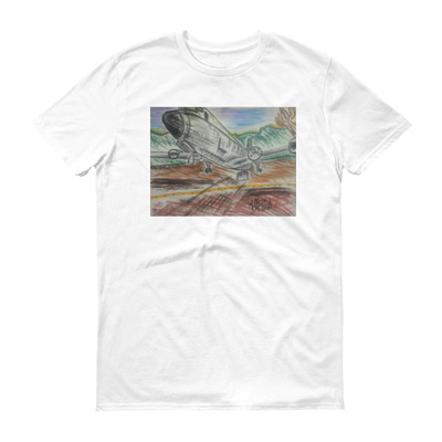 Michael david art - the aviator short sleeve t-shirt