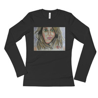 Michael David Art - The Cheeky One Ladies' Long Sleeve T-Shirt - Thumbnail 1