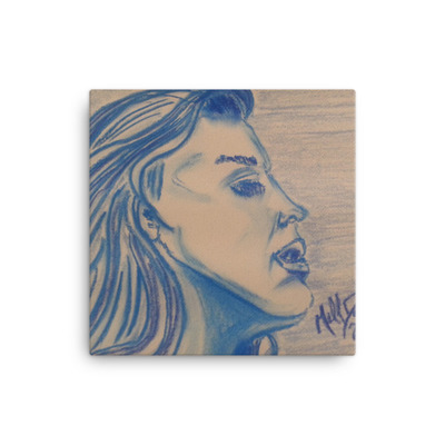 Michael david art blue series - the look canvas - Thumbnail 4