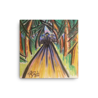 Michael david art - out of the city canvas print - Thumbnail 4