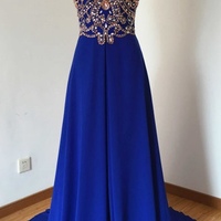 Long Dress For Prom With Halter Neckline pst0626 - Thumbnail 2