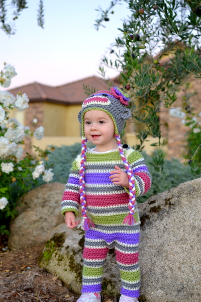 Sock Monkey Girl Beanie