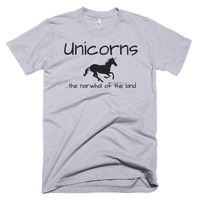 Unicorns...the Narwhal of the Land Short sleeve men's t-shirt - Thumbnail 1