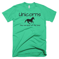 Unicorns...the Narwhal of the Land Short sleeve men's t-shirt - Thumbnail 4