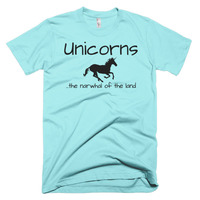 Unicorns...the Narwhal of the Land Short sleeve men's t-shirt - Thumbnail 6