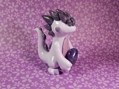Purple Glitter Dragon