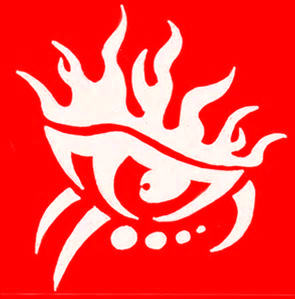 tribal eye outdoor vinyl decal sticker ready to apply handmade