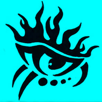 tribal eye outdoor vinyl decal sticker ready to apply handmade - Thumbnail 1