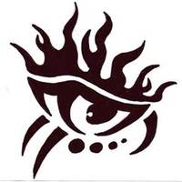 tribal eye outdoor vinyl decal sticker ready to apply handmade - Thumbnail 2
