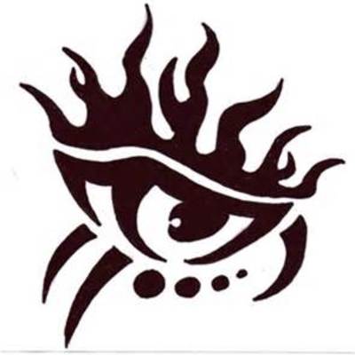 Tribal eye outdoor vinyl decal sticker ready to apply handmade