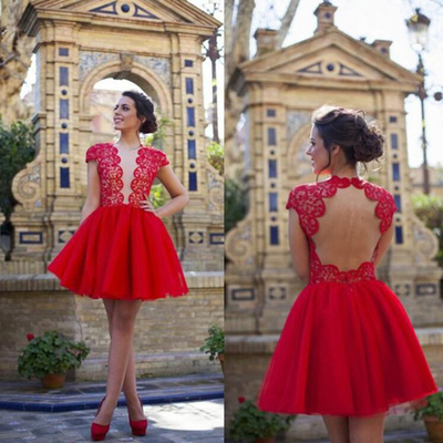 Cap sleeve homecoming dress,burgundy formal homecoming dress, handmade homecoming dresses,attractive homecoming dress,bd1607045