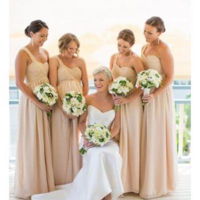 One-shoulder bridesmaid dress,a-line bridesmaid dresses, chiffon bridesmaid dress,everlasting bridesmaid dresses, bds00041 - Thumbnail 3