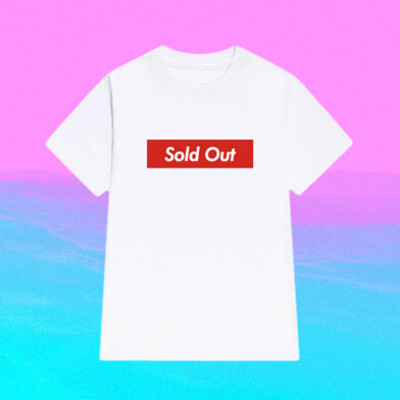 Sold out not sold out tee ( white )