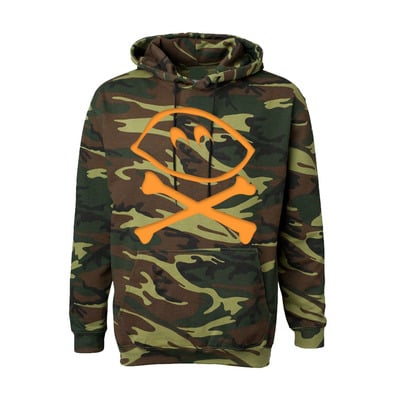 Camo logo hoodie