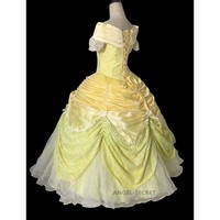 P102 cosplay beauty and beast princess belle Costume tailor made adult GOWN - Thumbnail 3