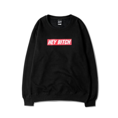 Hey bitch sweater in black - Thumbnail 5