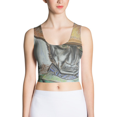 In november rain vert crop top by michael david