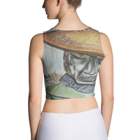 In November Rain Vert Crop Top by Michael David - Thumbnail 1