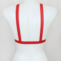 All Red Dolly Pentagram Harness - Thumbnail 2