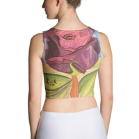 The Rose Vert Crop Top by Michael David - Thumbnail 1