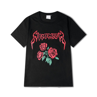 GOTHIC REMEMBER ROSE T SHIRT ( BLACK )