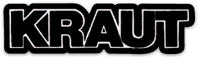 KRAUT "Logo" Die Cut (4" x 1")