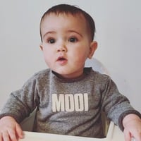 "Beautiful" Raw-Edged Sweatshirt - Thumbnail 1