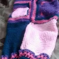 Crochet Mermaid Blanket with Feet and Pockets  - Thumbnail 1