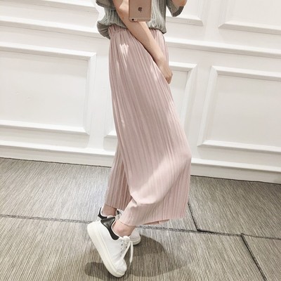 Celeste Pleated Chiffon Trousers