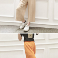 Celeste Pleated Chiffon Trousers - Thumbnail 3