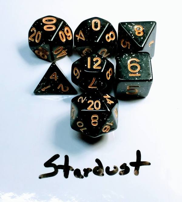 Stardust Dice Set - D&D RPG Polyhedral