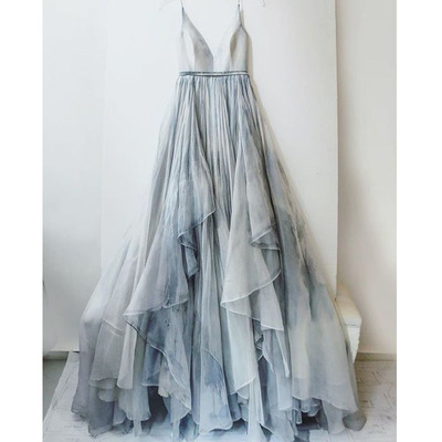 Long prom dresses, unique prom dress, v neck prom dresses, popular prom dress, charming prom dress, evening dresses, PD15485