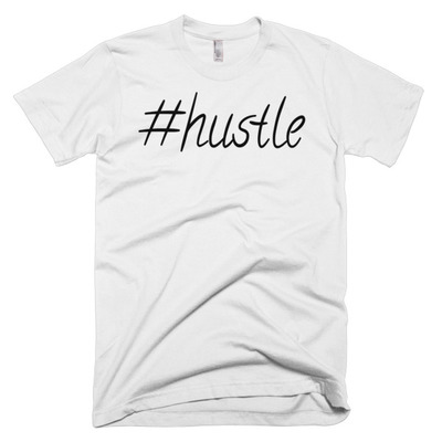 Hashtag hustle short sleeve men's t-shirt