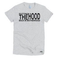 Putting the Hood in Motherhood Short sleeve women's t-shirt - Thumbnail 3