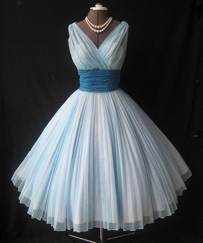Simple V neck tulle short prom dress, evening dresses