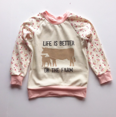 Girls -  Life is Better On the Farm Raglan
