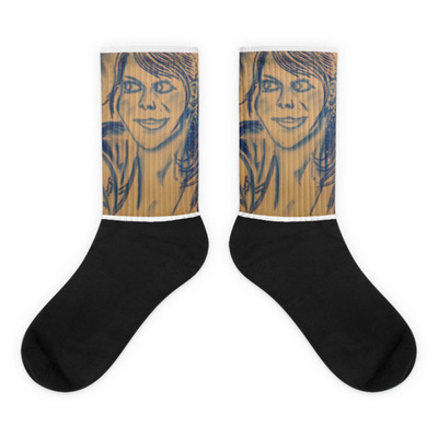 Elevation - michael david blue series- black foot socks - Thumbnail 2