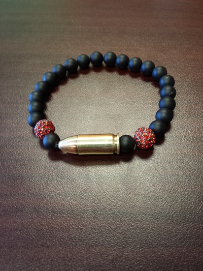 Bullet Charm Men Bracelet