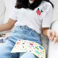 ROSE TEE IN WHITE 2.0 VERSION - Thumbnail 1