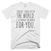 I'd change the world for you Short sleeve men's t-shirt - Thumbnail 1