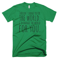 I'd change the world for you Short sleeve men's t-shirt - Thumbnail 2