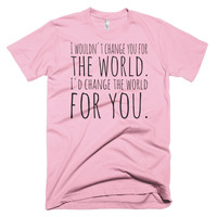 I'd change the world for you Short sleeve men's t-shirt - Thumbnail 3