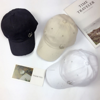 Free Shipping-RING BALL RIPPED OFF CAP ( 3 COLOR ) - Thumbnail 2