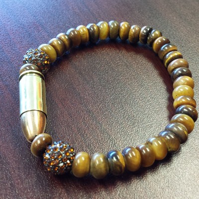 Bullet Charm Men Bracelet