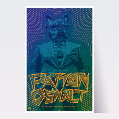 Patton Oswalt Bulldog Poster - Seattle