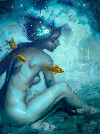 Cosmic Ocean - Print of original oil painting