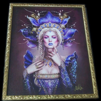 Queen roethaba  fantasy portrait canvas print 16x20 in