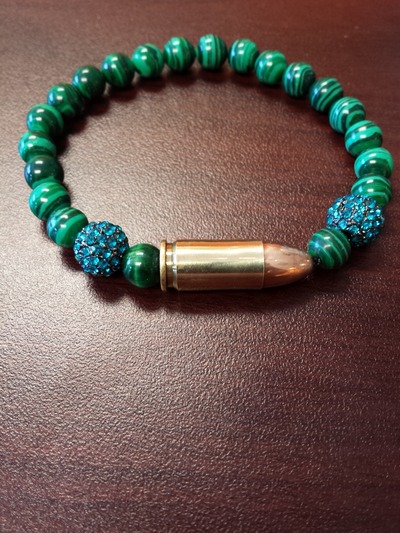 Bullet Charm Men Bracelet