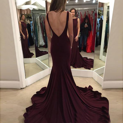  Unique mermaid long prom dress, evening dresses