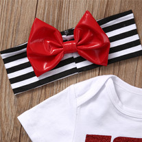 ESPN and Chill With My Daddy Onesie, Headband and Legwarmers Set - Thumbnail 3